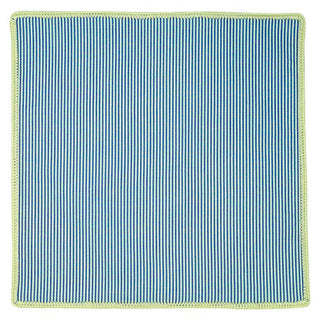 Blu Nautico with Off-White Signature Border - Sebastian Cruz Couture