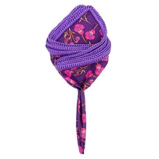 Acai Spruzzitano with Purple Signature Border - Sebastian Cruz Couture