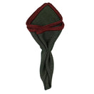 Avena Moca with Burgundy Signature Border - Sebastian Cruz Couture