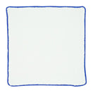 White Nieve With Royal Blue Flake Signature Border