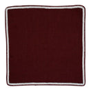 Royal Cremisi with White and Burgundy Flake Signature Borders