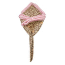 Moca Foglia with Pink Signature Border