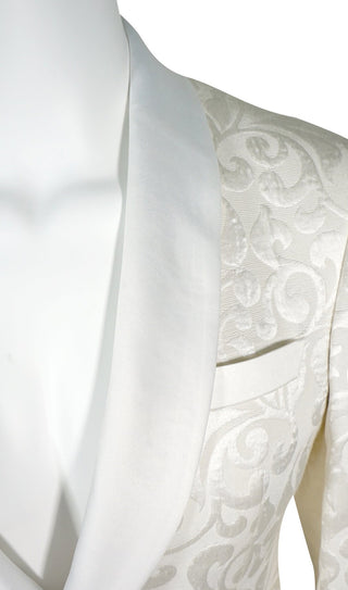 Vanilla Paisley Dinner Jacket
