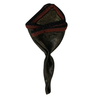 Angelo Cremisi with Burgundy Signature Border - Sebastian Cruz Couture