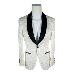 Vanilla & Black Paisley Dinner Jacket