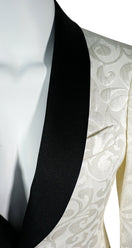 Vanilla & Black Paisley Dinner Jacket