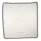 White Nuvola With Navy Blue Flake Signature Border