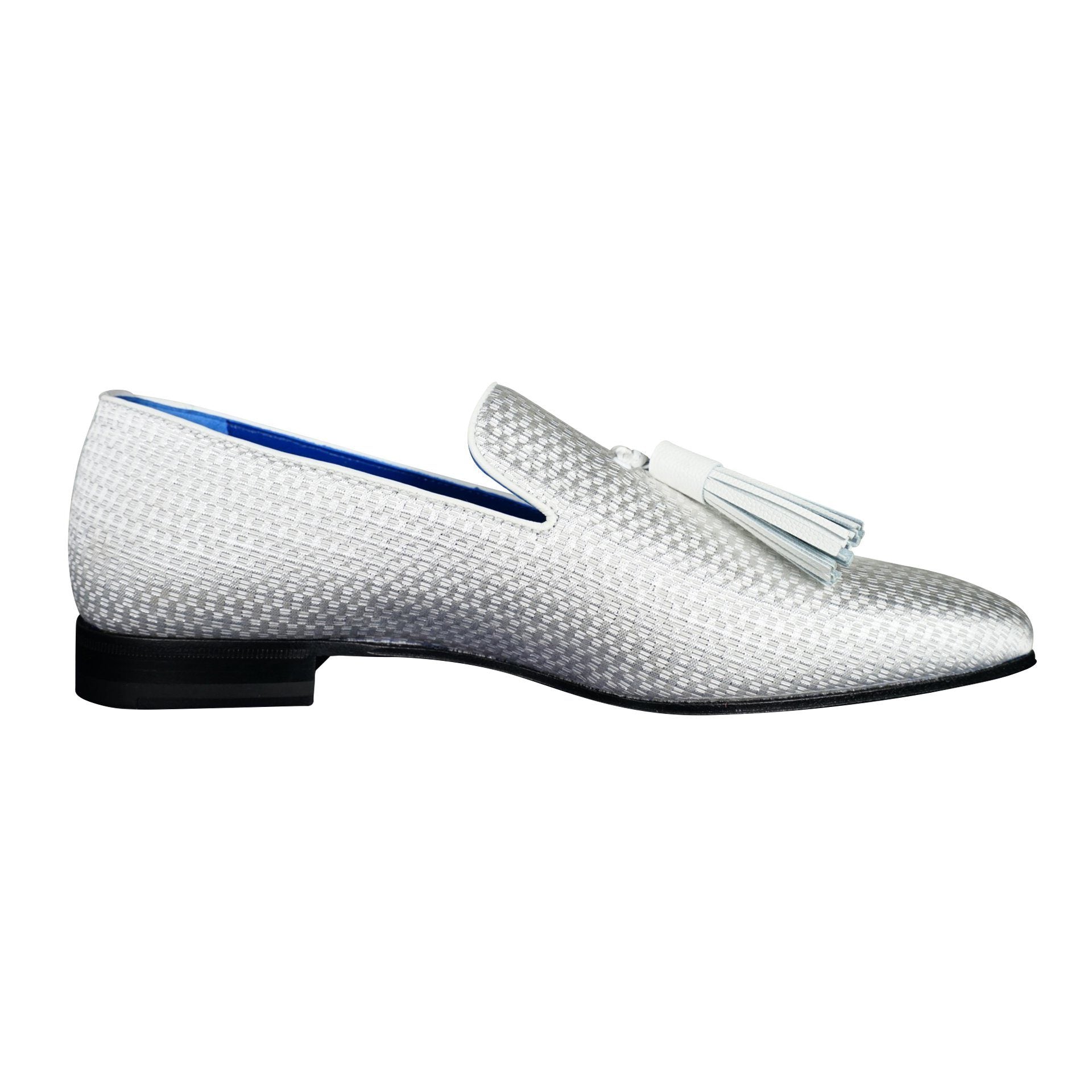 Silver Diamante Tassel Loafer