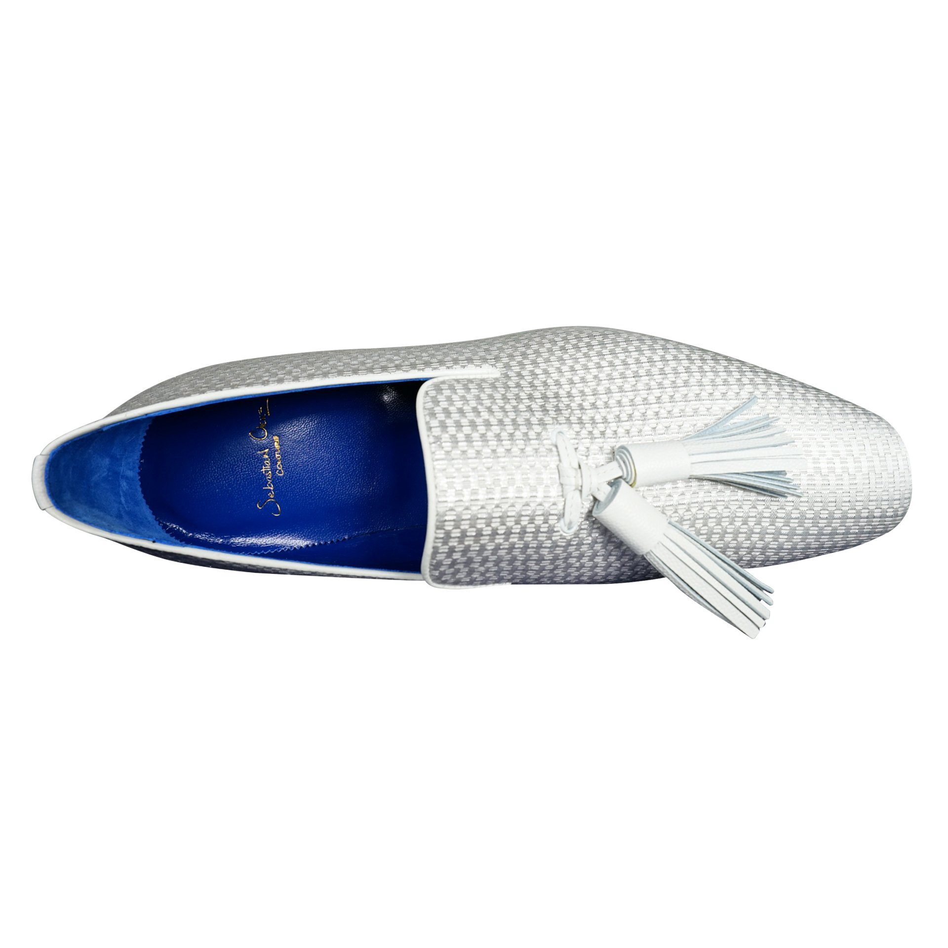 Silver Diamante Tassel Loafer