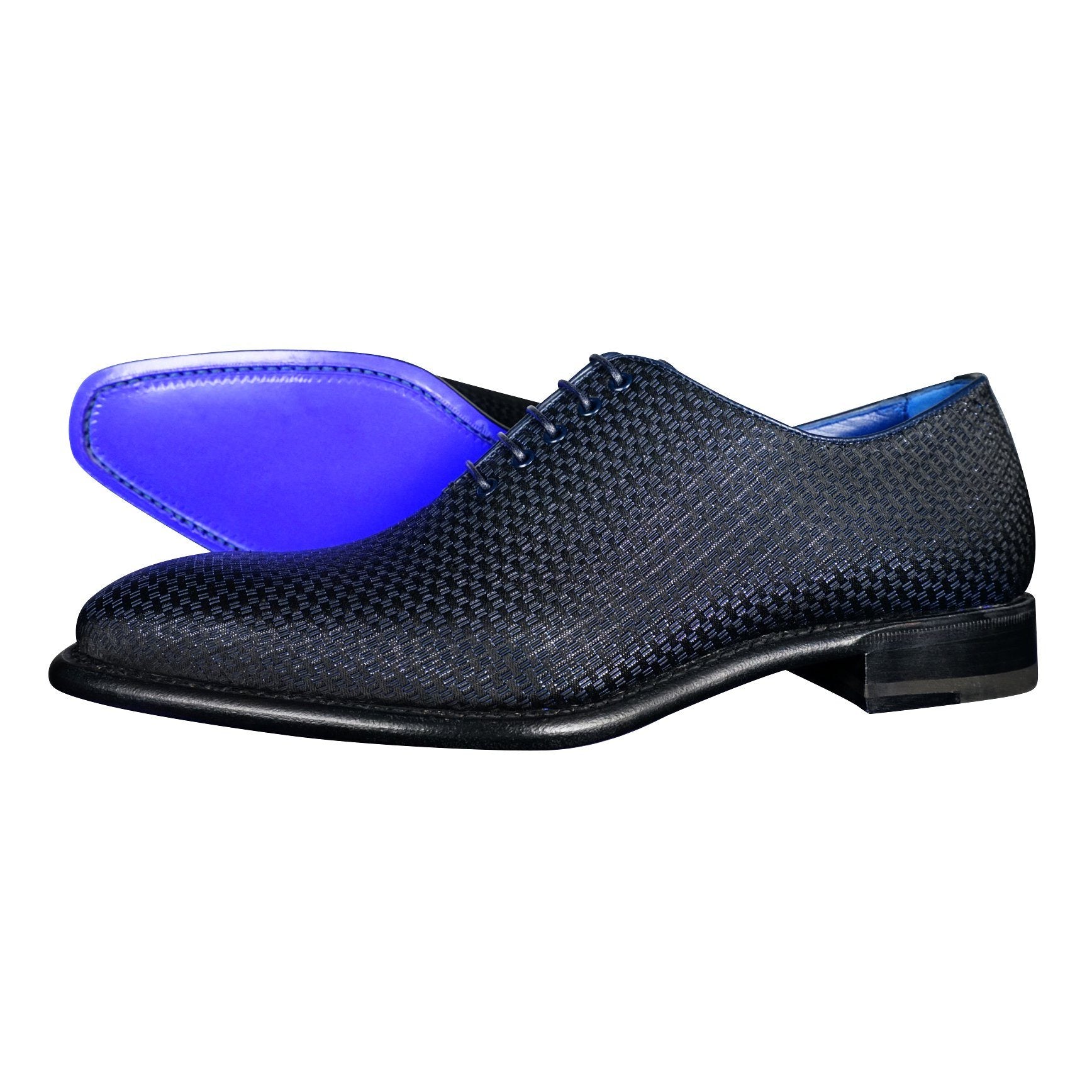 product photo of Navy Blue Diamante Lace Ups
