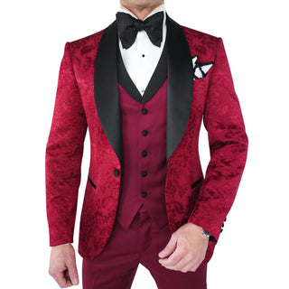 Burgundy Fiore Dinner Jacket
