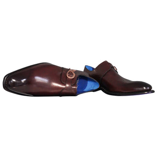Cacao With Rose Gold Hardware Monk Strap