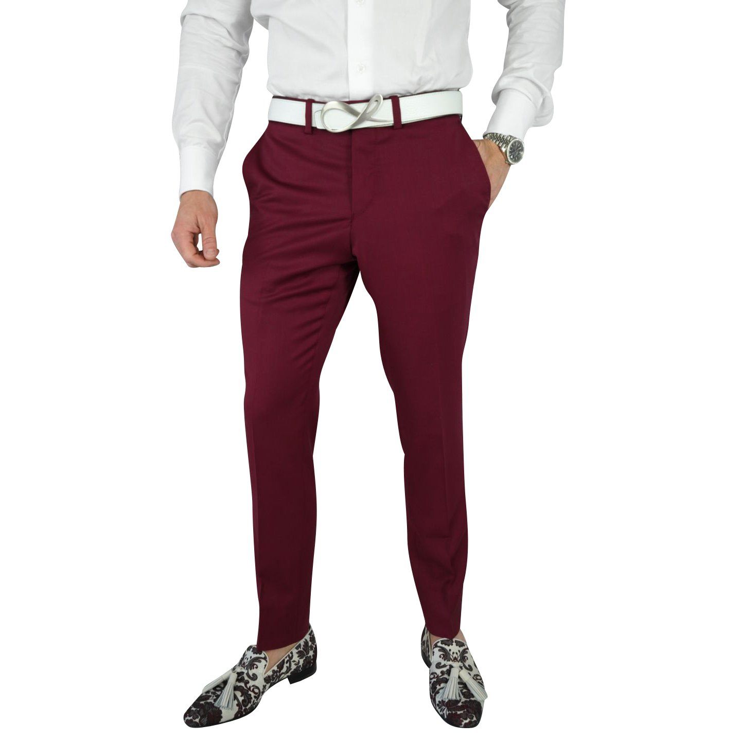 Burgundy Trousers