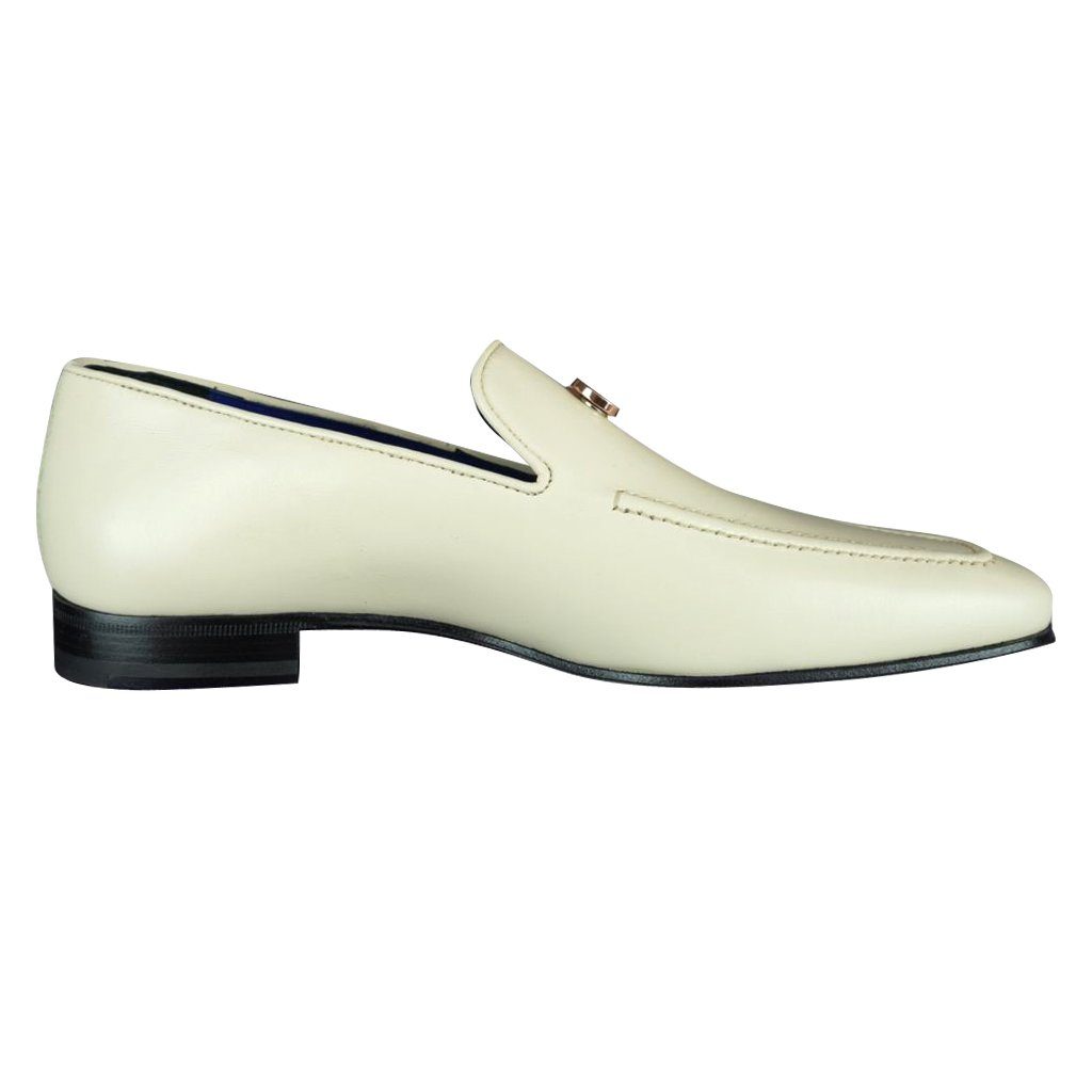 Classica Mascarpone With Rose Gold Hardware Leather Loafers