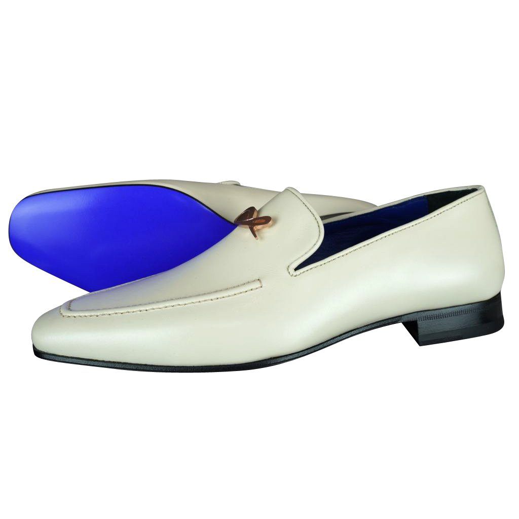 Classica Mascarpone With Rose Gold Hardware Leather Loafers 41 Classica Mascarpone With Rose Gold Hardware Leather Loafers 41