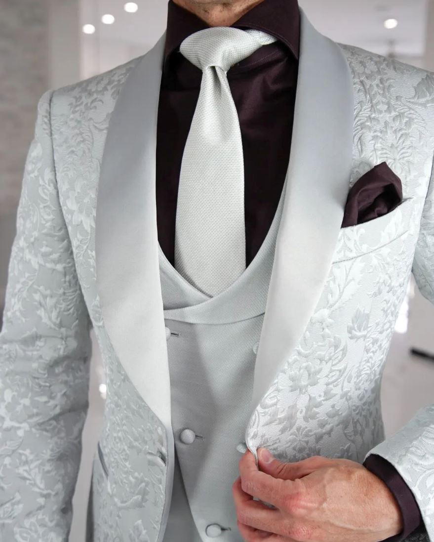 Silver Fiore Dinner Jacket