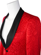 Red & Black Fiore Dinner Jacket