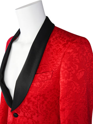 Red & Black Fiore Dinner Jacket