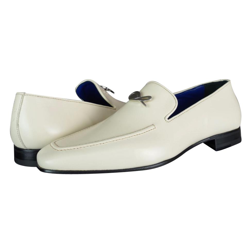 Classica Mascarpone With Silver Gold Hardware Leather Loafers