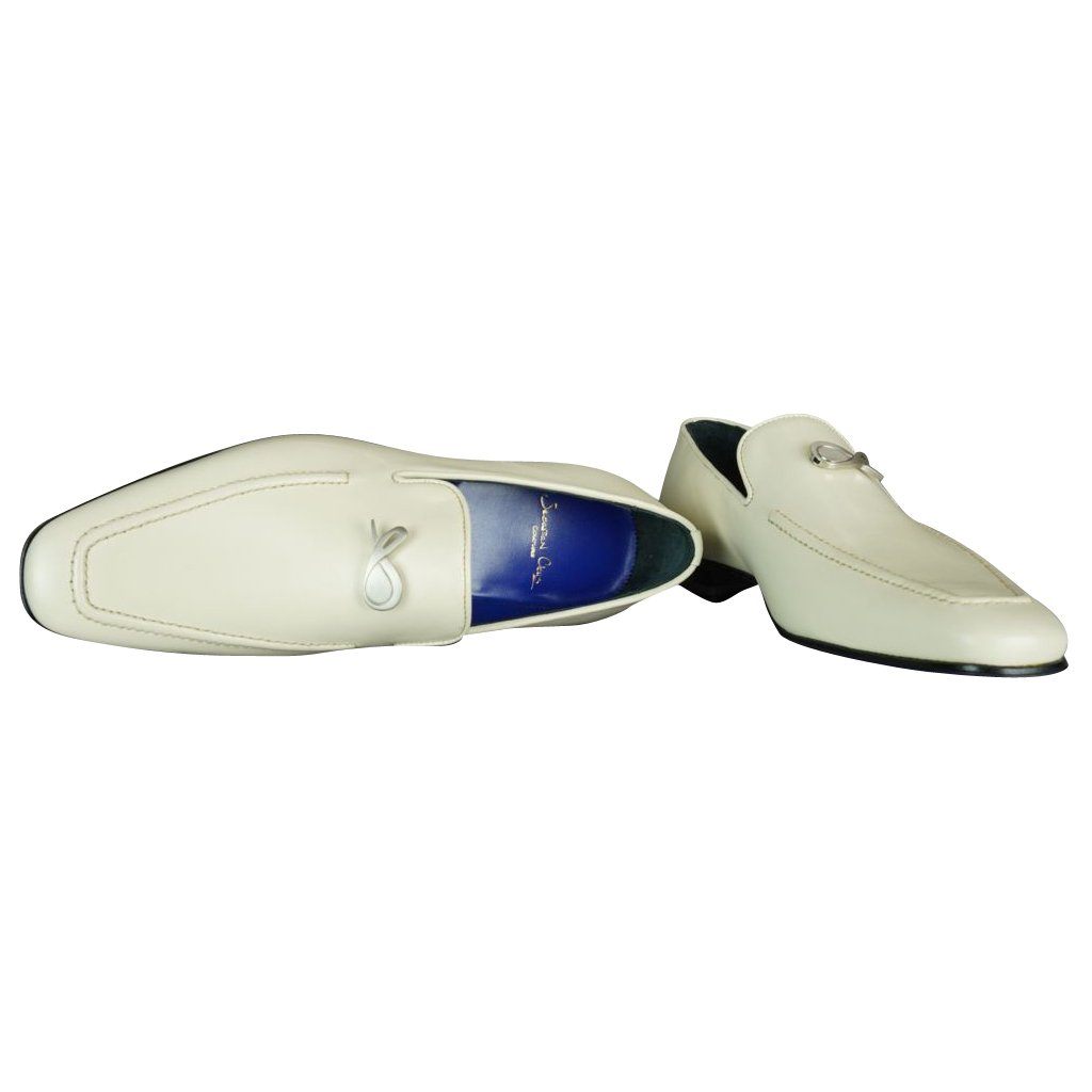 Classica Mascarpone With Silver Gold Hardware Leather Loafers