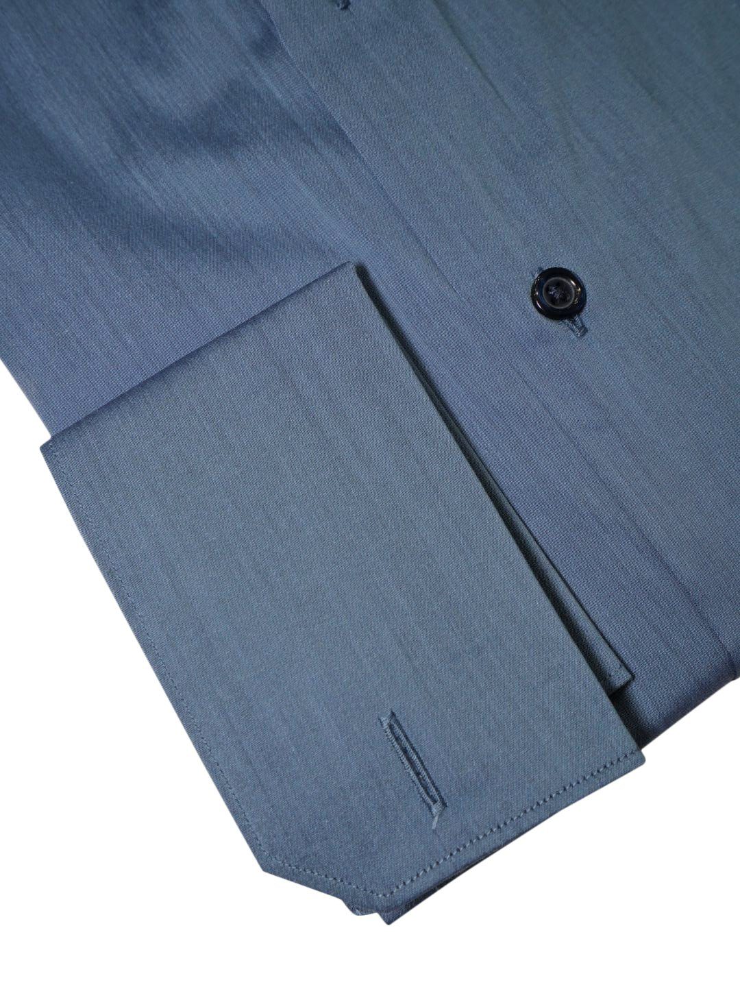 Brushed Steel Blue Dress Shirt @ The Vault