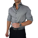 Grey Birdseye Dress Shirt