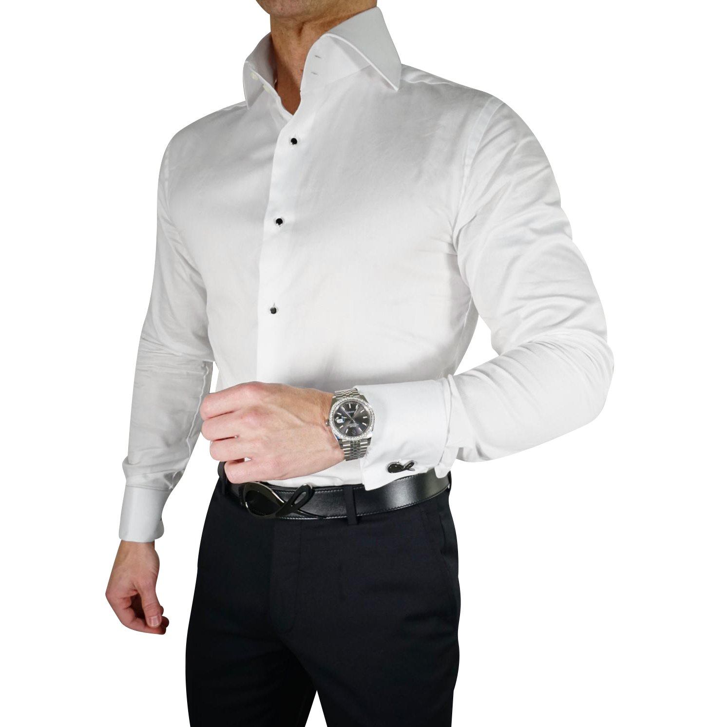 White Classico Tuxedo Shirt