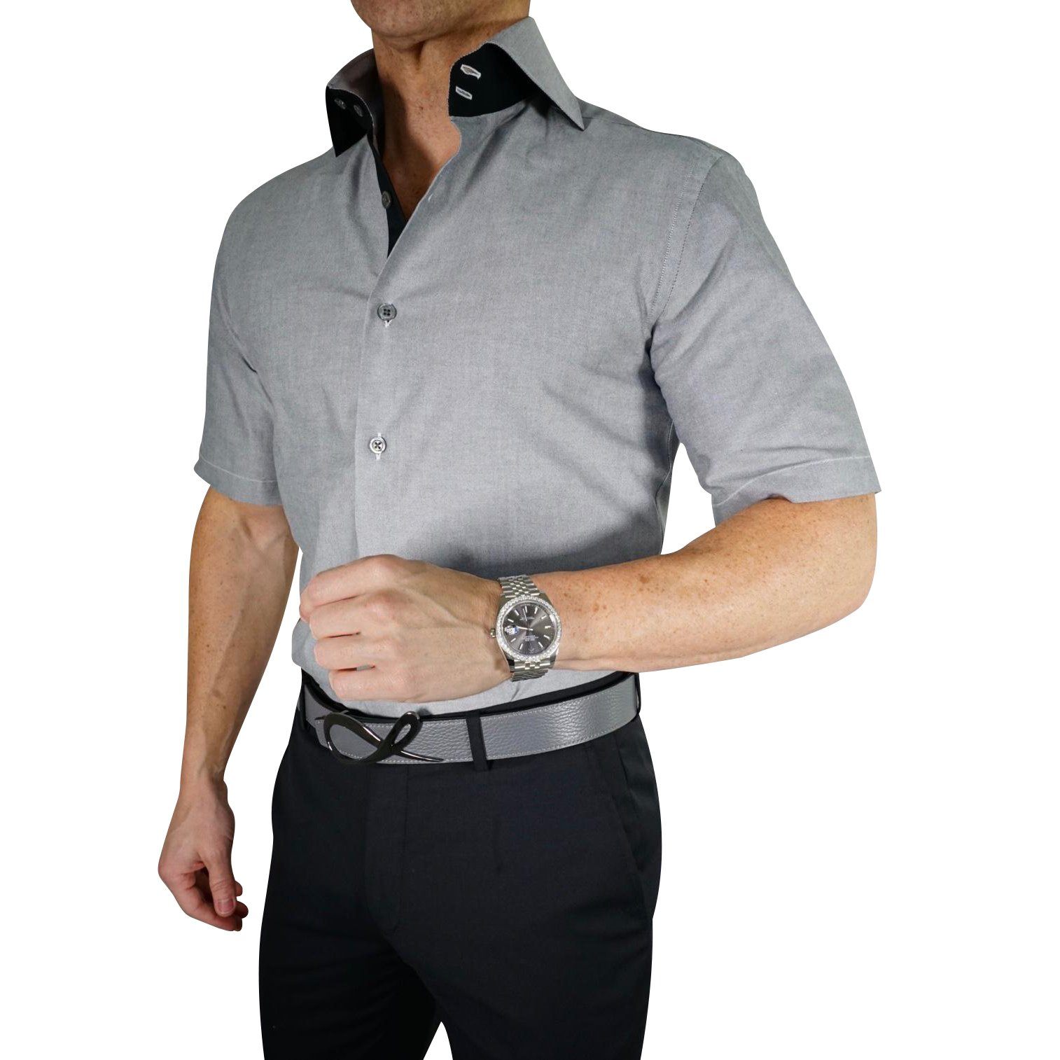 Gunmetal Black Short Sleeve Shirt