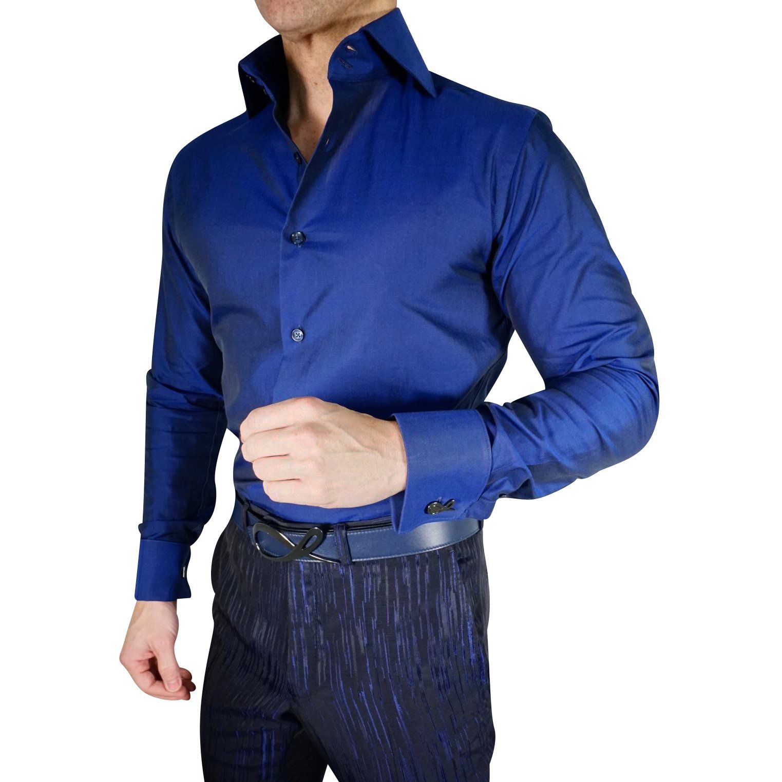 Mare Blue Weavetex Dress Shirt