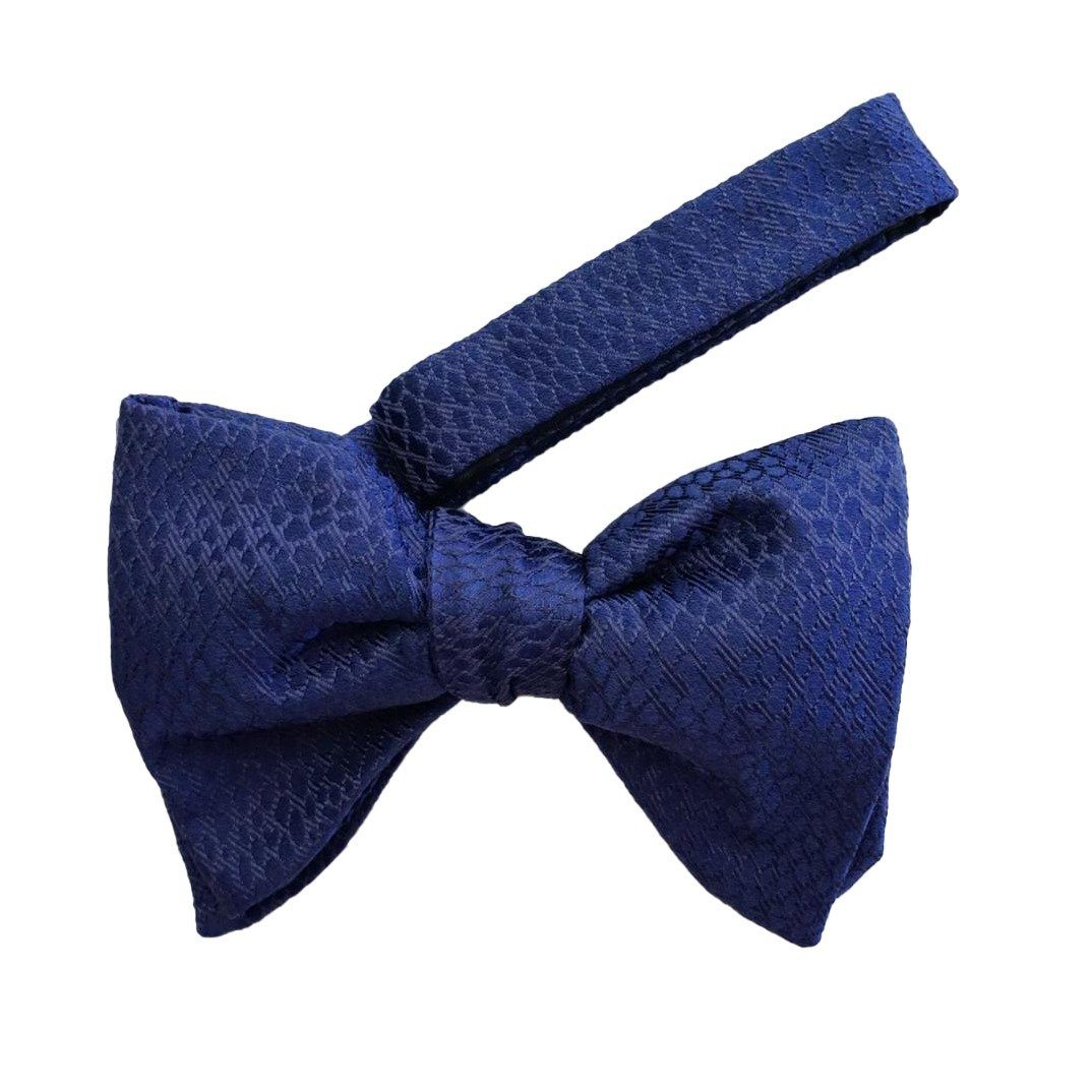 Blu Lucertola Jumbo Pre Tied Butterfly Bow Tie