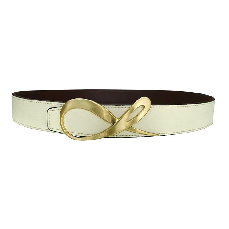 Classica Cacao Mascarpone Yellow Gold Belt