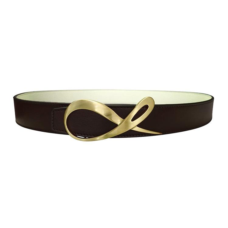 Classica Cacao Mascarpone Yellow Gold Belt