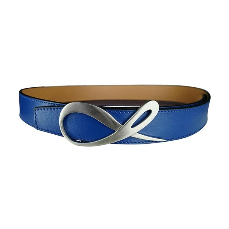 Latte Cobalt Silver Belt