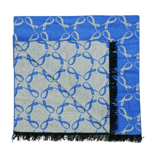 Signature Brushed Silk Scarf In Sapphire