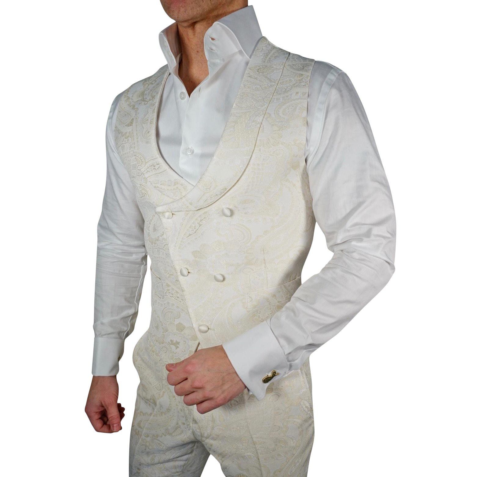 Golden Impero Double Breasted Waistcoat @ The Vault