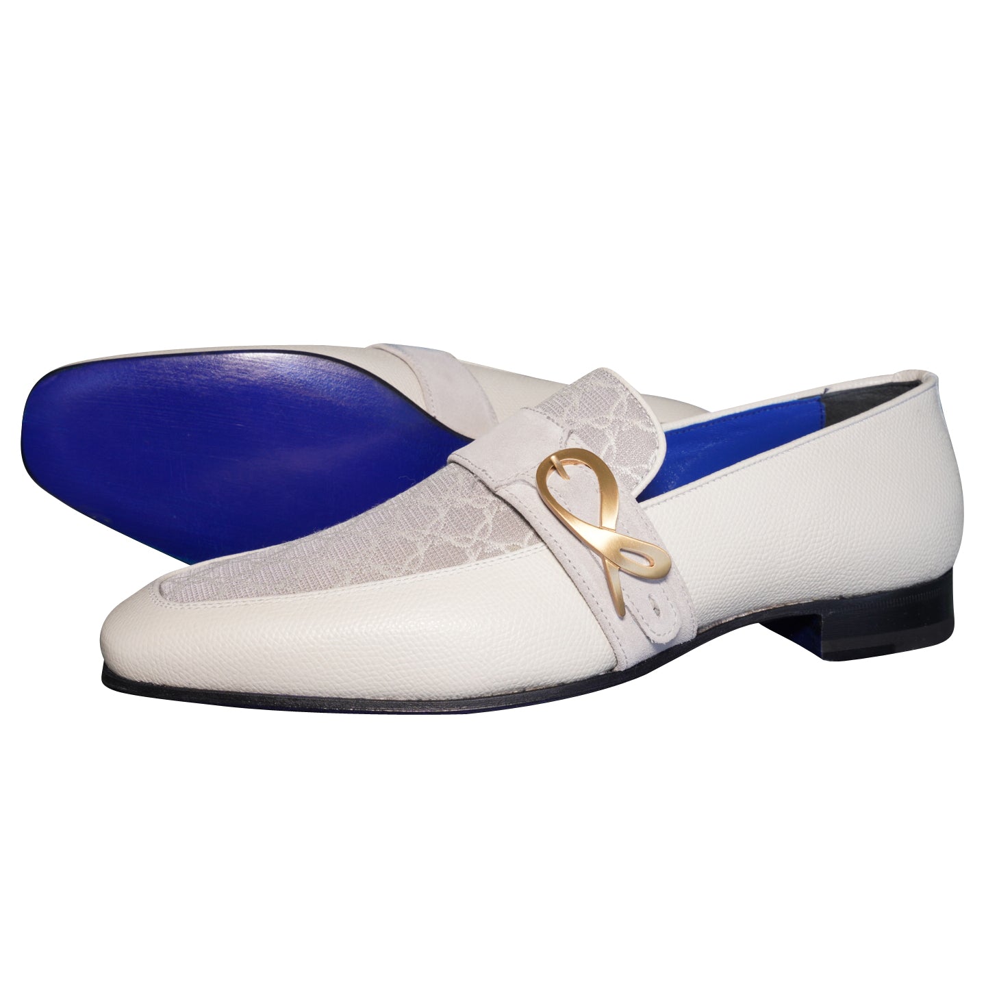 Tortora Logo Monk Strap Loafer with Gold Buckle 51 Tortora Logo Monk Strap Loafer with Gold Buckle 51