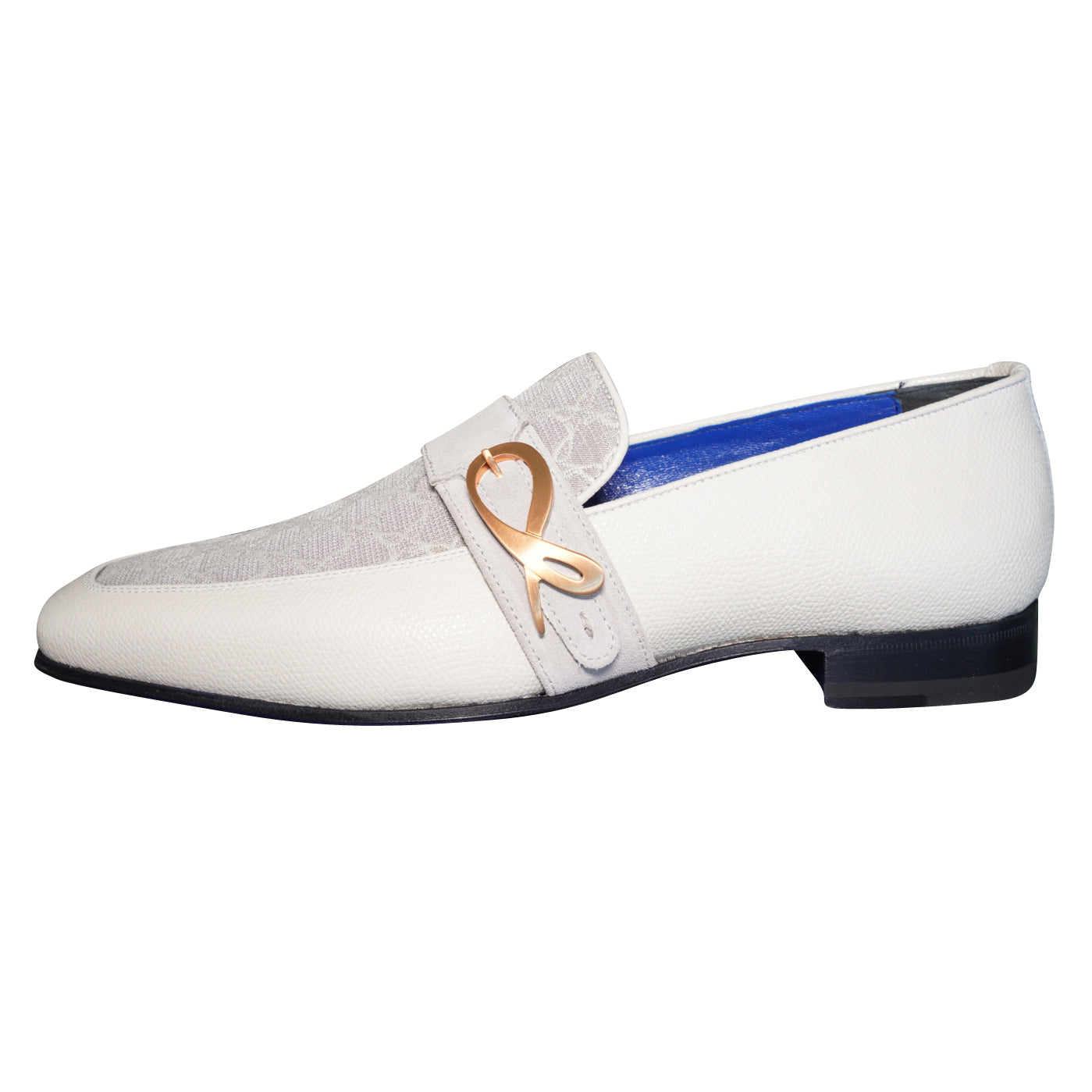 Tortora Logo Monk Strap Loafer With Rose Gold Buckle
