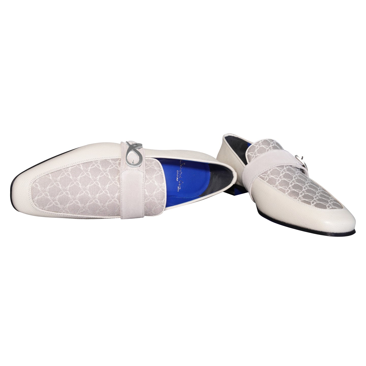 Tortora Logo Monk Strap Loafer With Silver Buckle @ The Vault