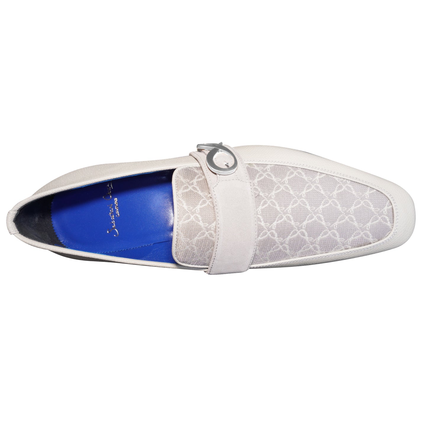 Tortora Logo Monk Strap Loafer With Silver Buckle @ The Vault