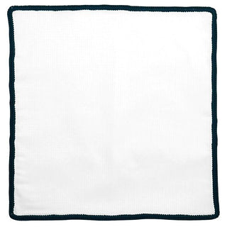 White Nuvola with Navy Blue Signature Border