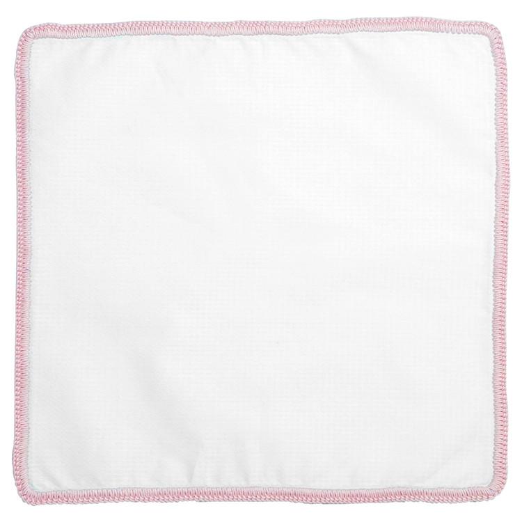 White Nuvola with Pink Signature Border