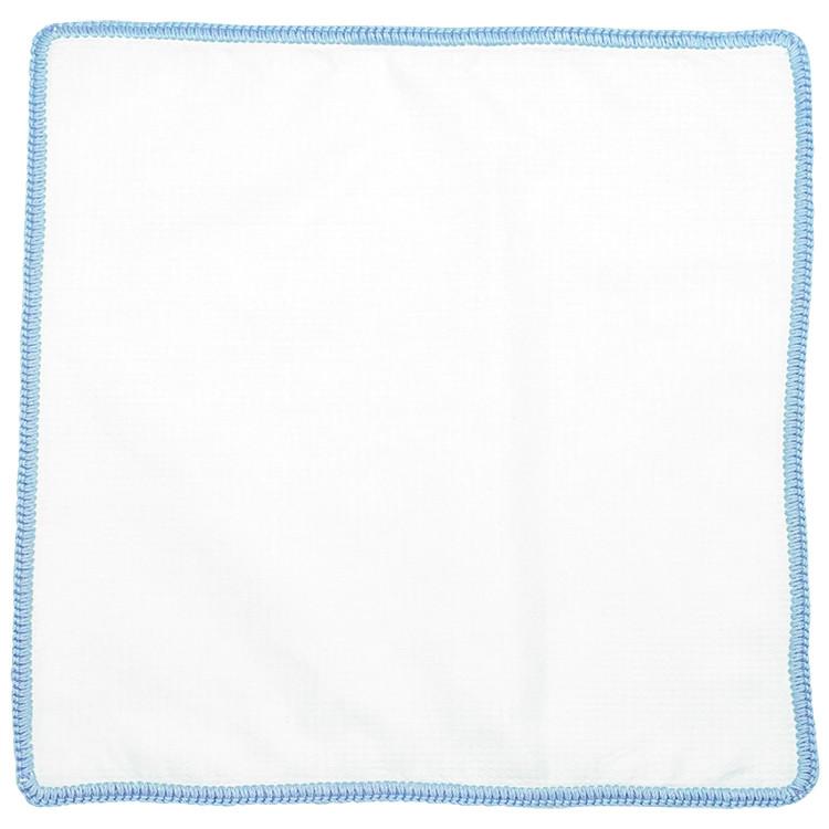 White Nuvola with Sky Blue Signature Border