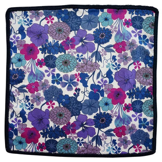 Purple Orchidea with Navy Blue Signature Border