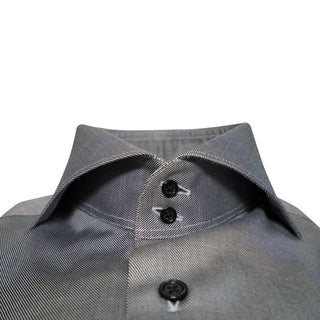 Black Twill Dress Shirt