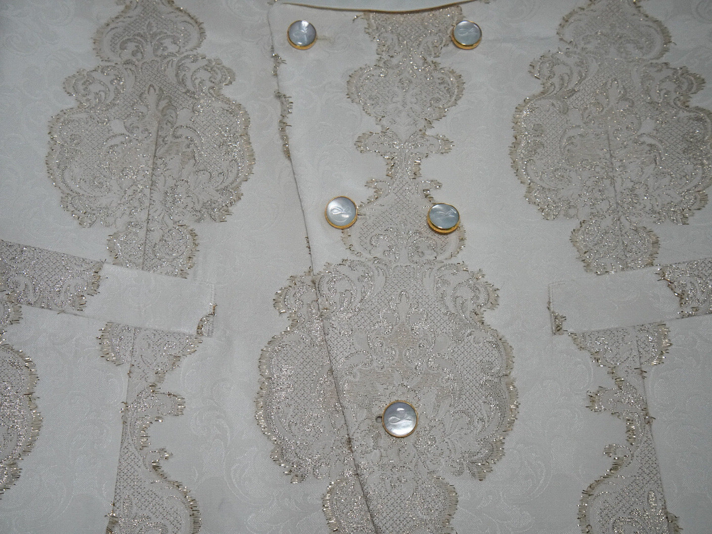 Vanilla Versaille Double Breasted Waistcoat