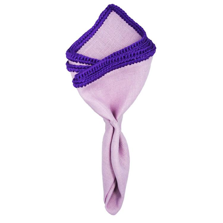 Lavender Luminoso with Purple Signature Border - Sebastian Cruz Couture