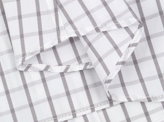 Gray Windowpane Dress Shirt