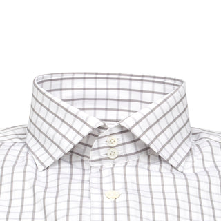 Gray Windowpane Dress Shirt