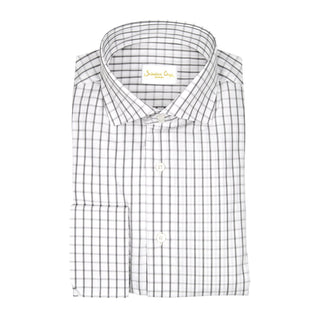 Gray Windowpane Dress Shirt