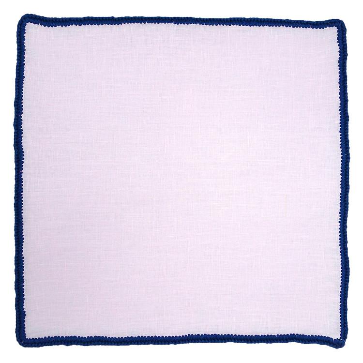 Pale Rosa with Navy Blue Signature Borders